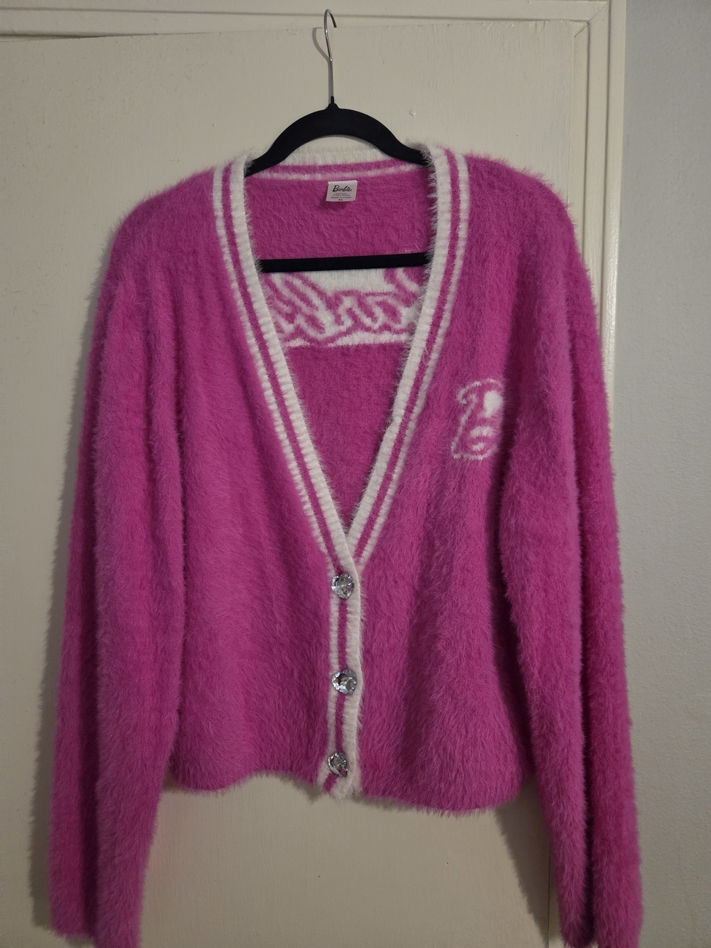 Women's Fuzzy Barbie Cardigan